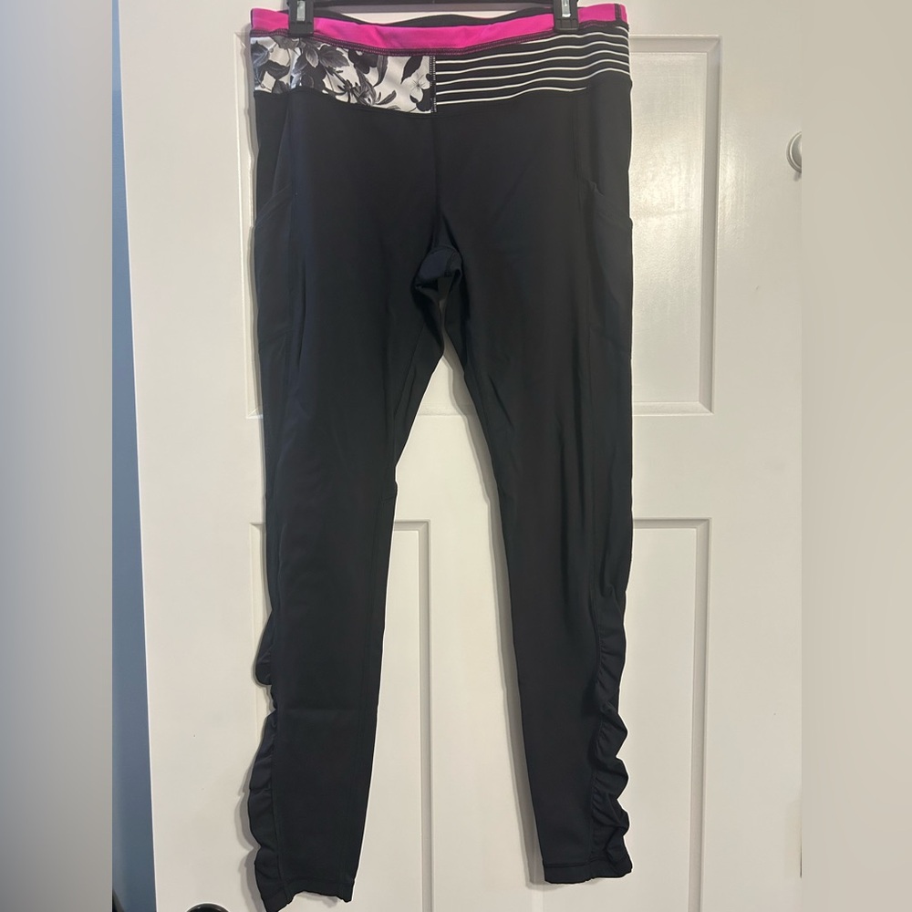 Lululemon Athletica black leggings, 28” inseam, size 10